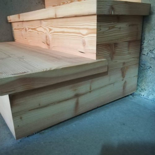 couverture escalier béton vieux bois